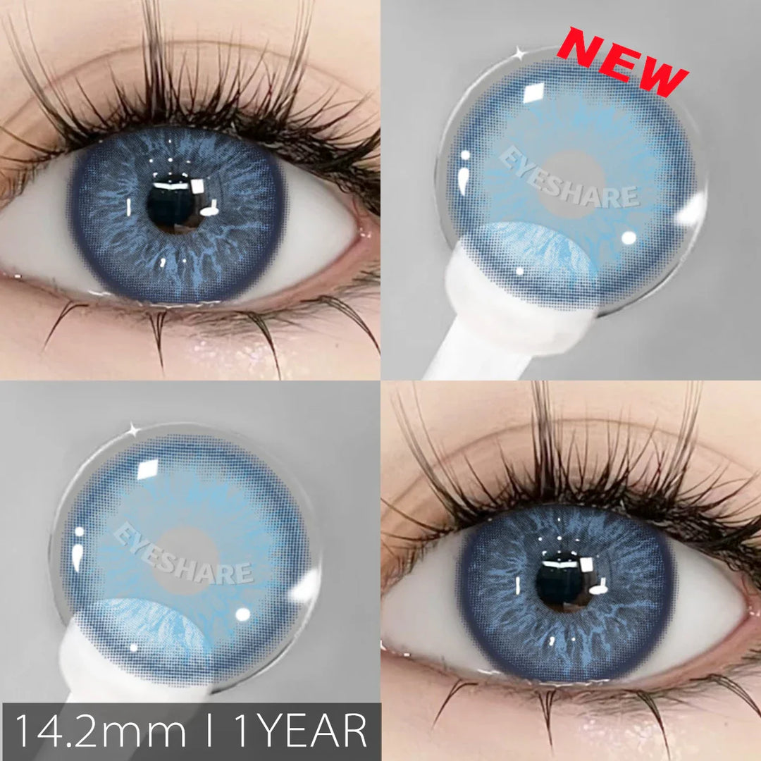 Rynx | New colored contact lenses for eyes 2 pieces blue colorful beautiful pupils green color lenses annually brown contact lenses 14.2 mm