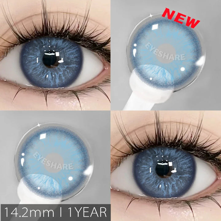Rynx | New colored contact lenses for eyes 2 pieces blue colorful beautiful pupils green color lenses annually brown contact lenses 14.2 mm