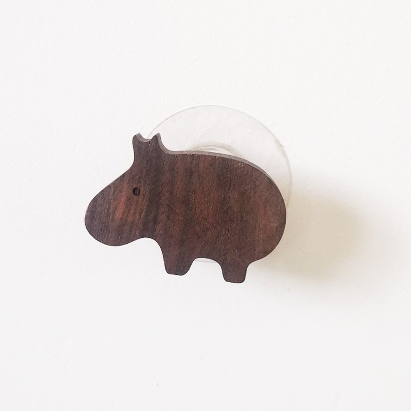 Lisslune | Cute Animal Walnut Wood Coat Hook