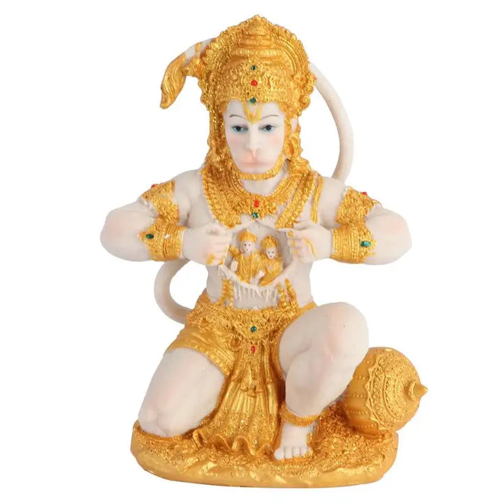 Lisslune | 1 Piece Hanuman Buddha Monkey God Figurine Southeast Asian Style Home Sculpture Lord Hanuman Statue Buddha Figur Ornament