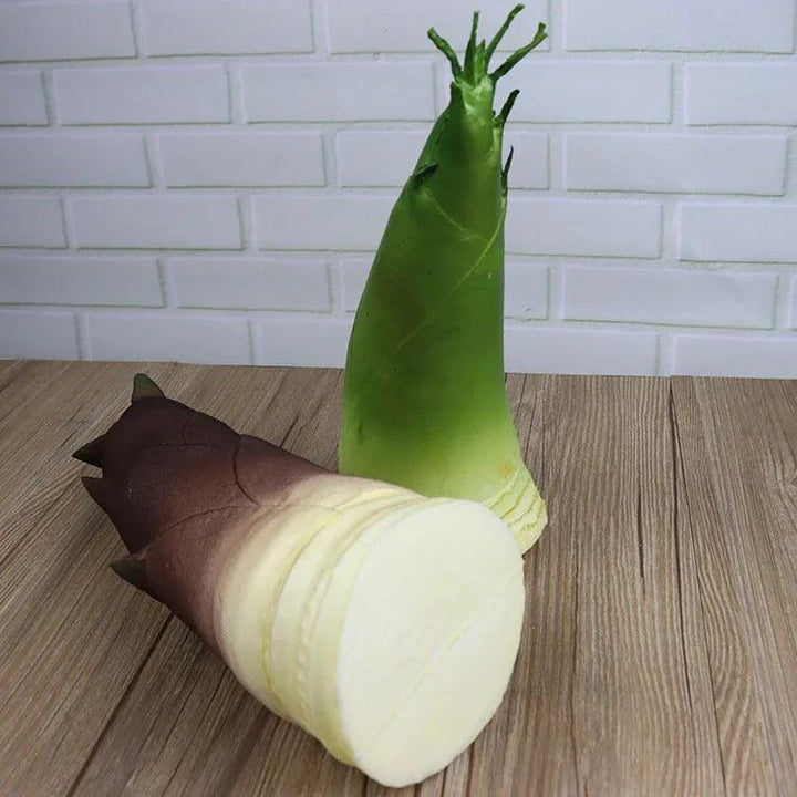 Lisslune | Elegant Synthetic Bamboo Shoot Decoration - Life-like Vegetables - Table Decoration for Home and Dining Areas