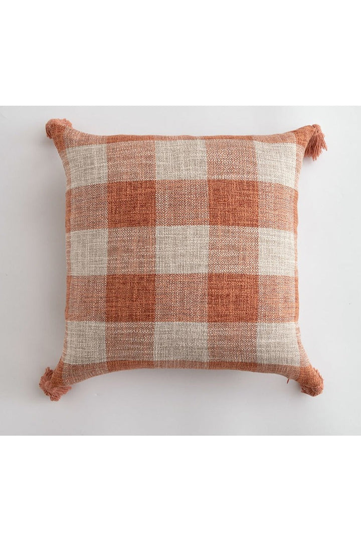 Lisslune | White Tassel Cushion Cover