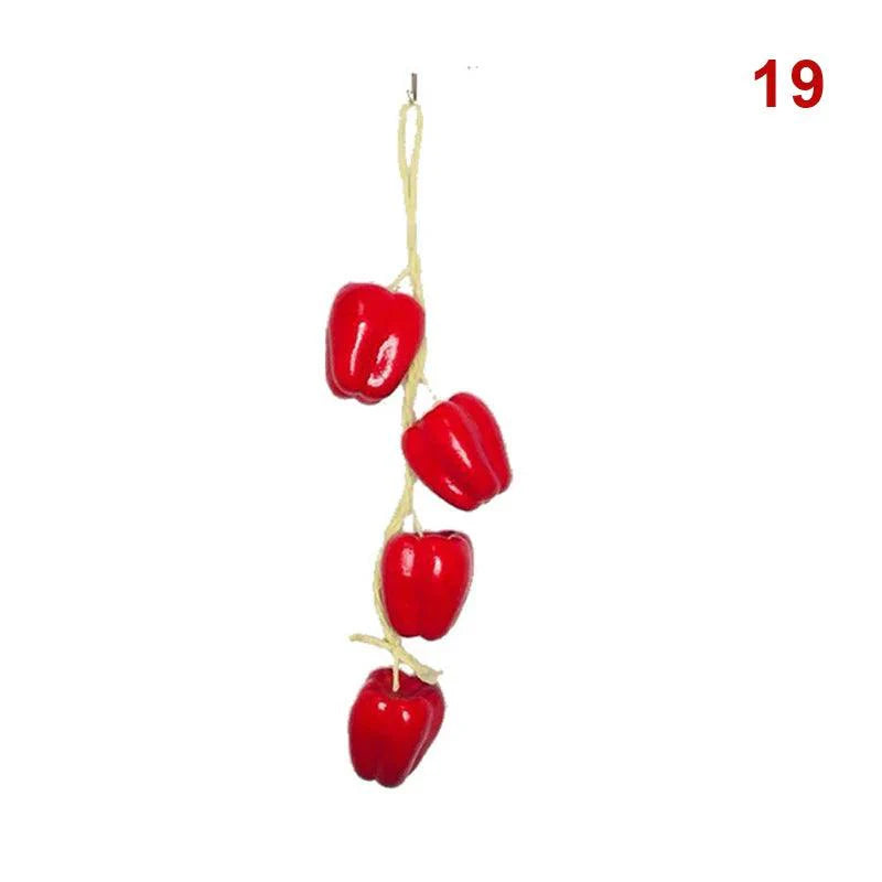 Lisslune | Realistic Hanging Foam Fruit and Seafood Decoration for Home and Event Enhancement