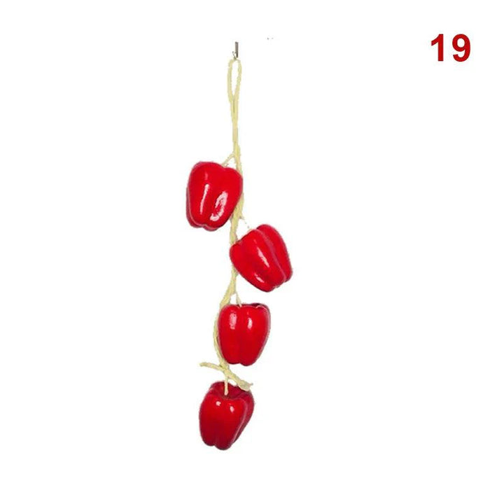 Lisslune | Realistic Hanging Foam Fruit and Seafood Decoration for Home and Event Enhancement
