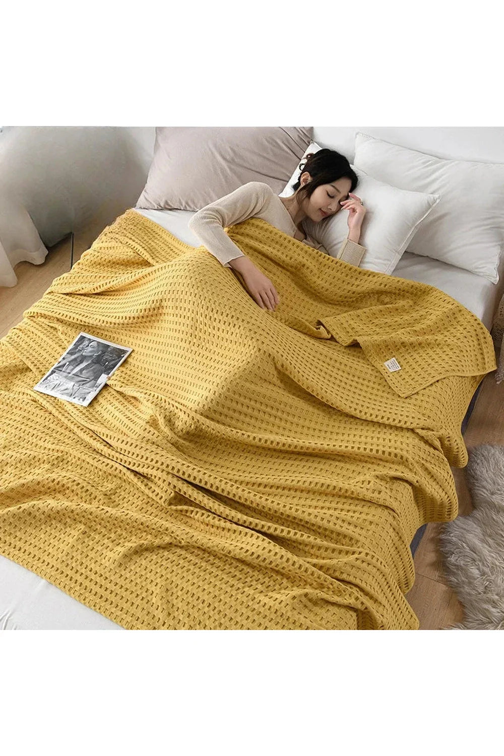 Lisslune | Waffle knit blanket