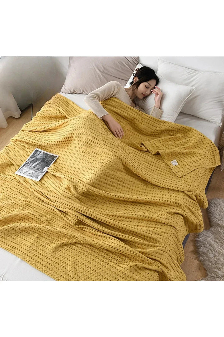 Lisslune | Waffle knit blanket