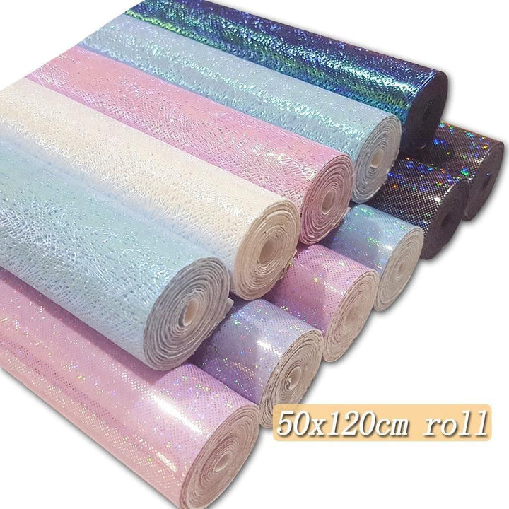 Lisslune | Premium Laser-Enhanced Synthetic Leather Fabric Roll: Transform Your Creative Projects