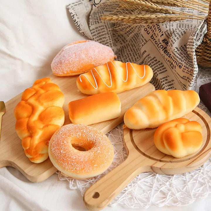Lisslune | Playful PU Bread Stress Ball - A Fun and Functional Decorative Piece for Stress Relief