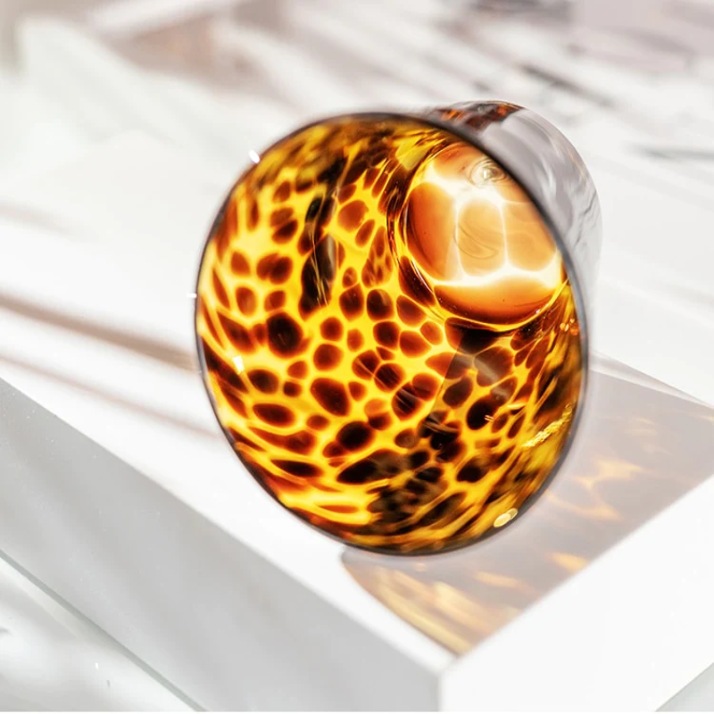 Lisslune | Leopard Retro Drinking Glass