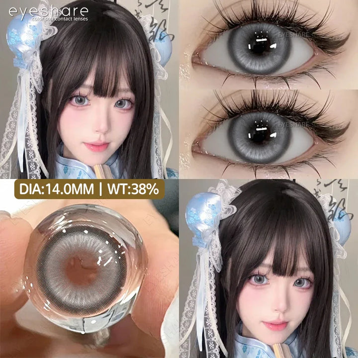 Rynx | 2-piece Halloween Colorful Contact Lenses Cosplay Eye Lenses Anime Colored Lenses Red Contact Seasonal Lenses Fashion Makeup Lenses