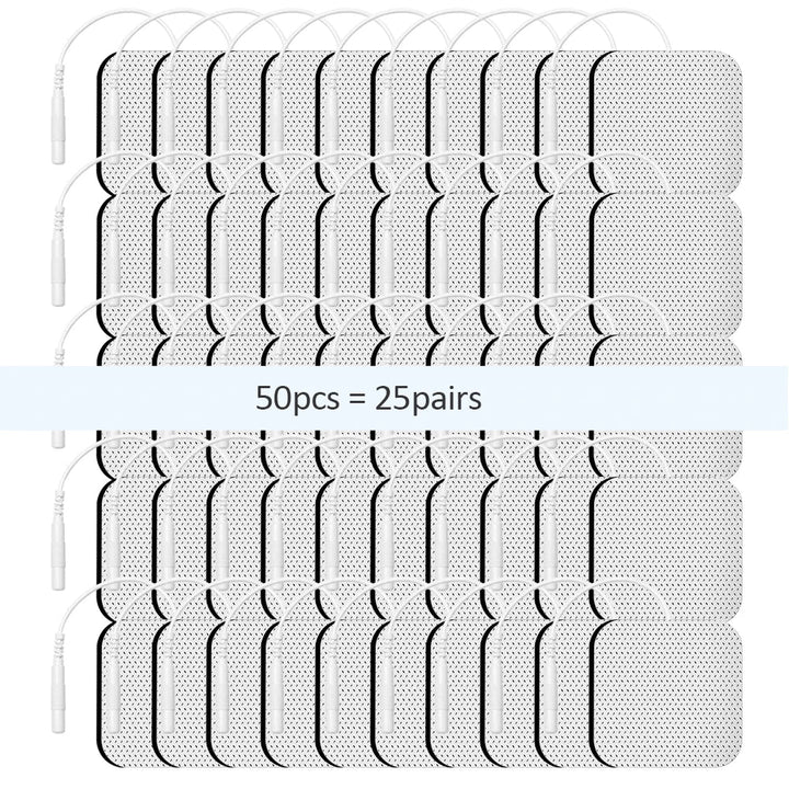 Lisslune | Therapeutic TENS Electrode Pads with Conductive Gel - Muscle Stimulator Massage Patches for Physiotherapy Relief & Pressure Pulse Therapy