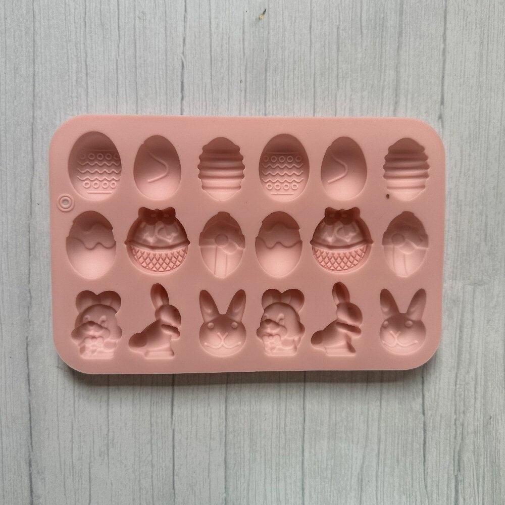 Lisslune | Easter Bunny 18-Cavity Silicone Mold Set for Creative Treats and Crafts