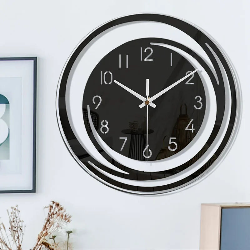 Lisslune | QuietRing – Modern round wall clock for elegant interiors