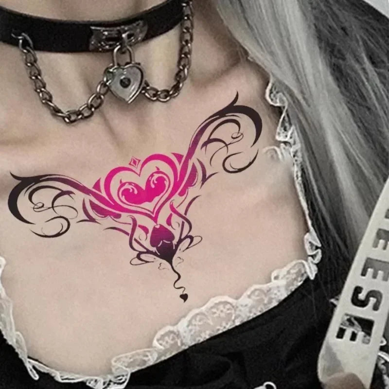 Rynx | 6-Piece Waterproof Tattoo Sticker Set Long-lasting Artificial Tattoo Girls 3D Artificial Sex Womb Tattoo for Women Temporary Abdomen섹스타투스티커 Product