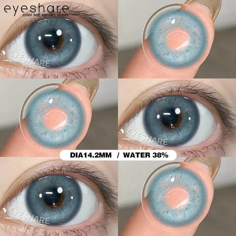Rynx | 1 Pair Cosplay Colored Contact Lenses Anime Blue Lenses Purple Eyes Halloween Makeup Contacts Annual Pink Beauty Pupils