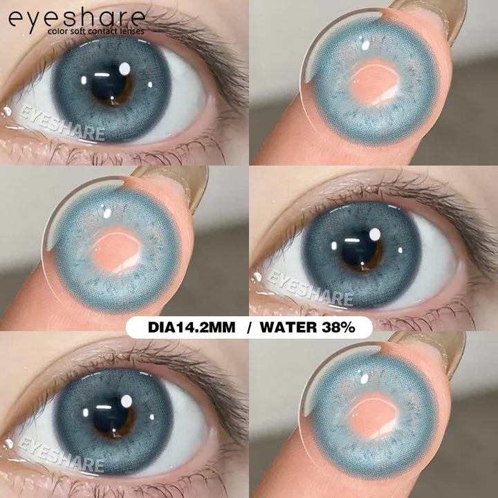 Rynx | 1 Pair Cosplay Colored Contact Lenses Anime Blue Lenses Purple Eyes Halloween Makeup Contacts Annual Pink Beauty Pupils
