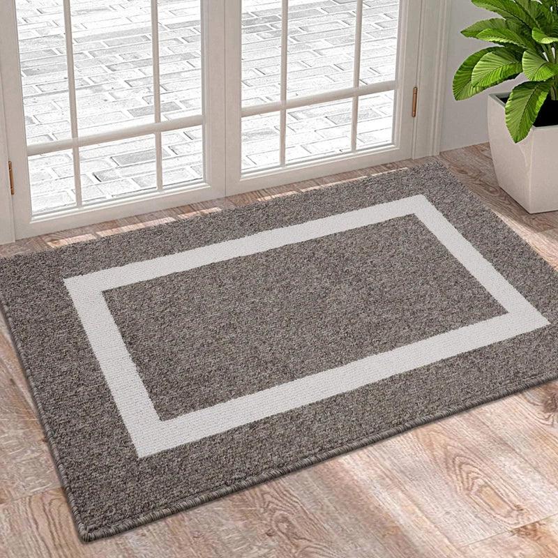 Lisslune | Luxurious non-slip microfiber welcome mat: Chic moisture-absorbing rug for entrances