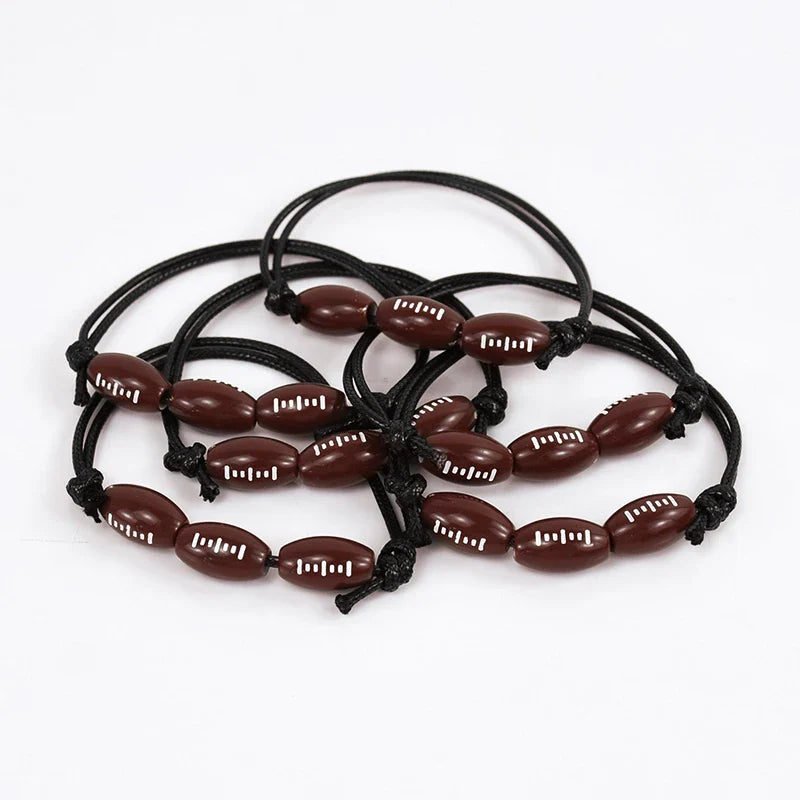 Rynx 10/20 pcs. Sports theme party bracelets soccer baseball basketball beads charm children's birthday gifts for guests piñata filling