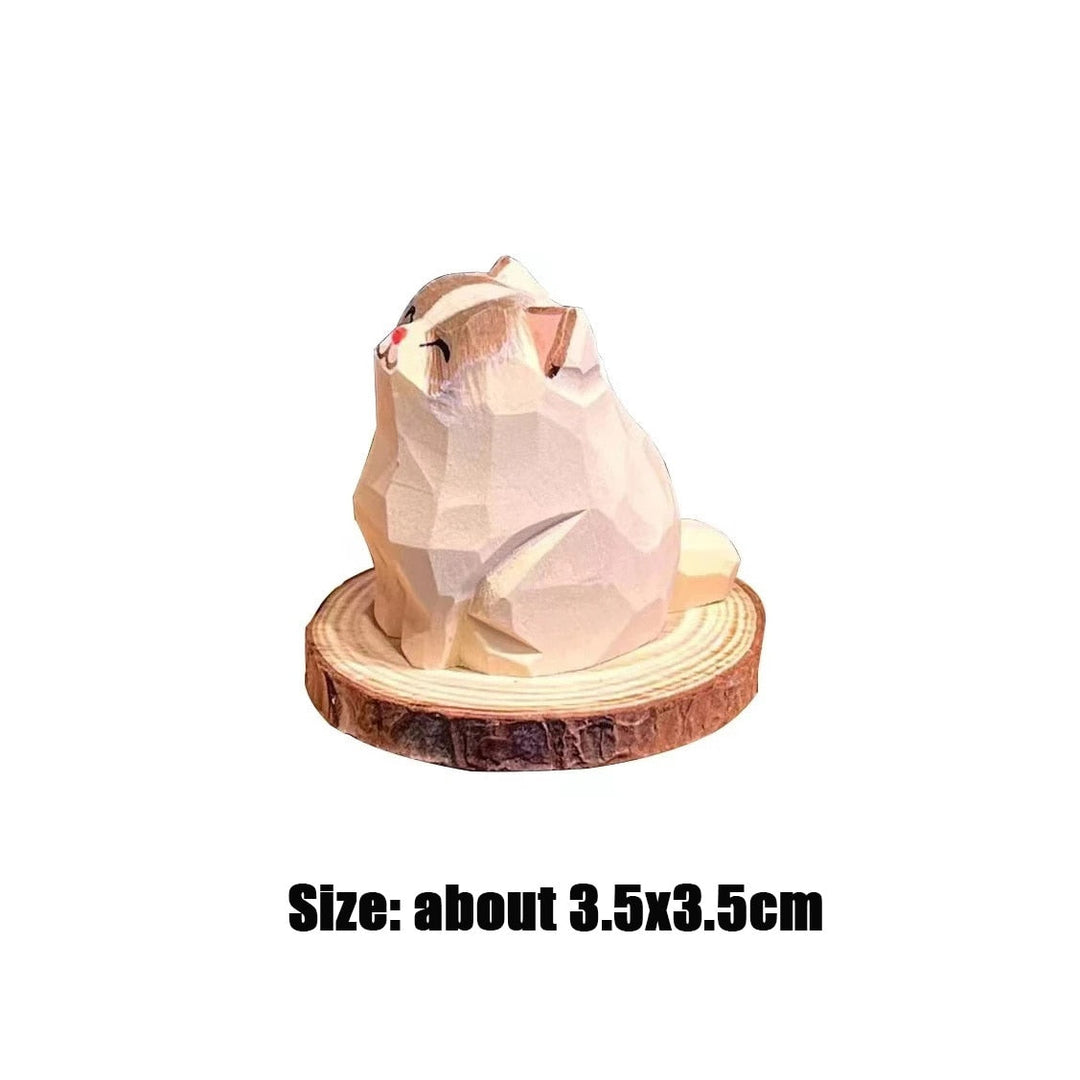 Lisslune | Handmade Wooden Cute Pet Figurines