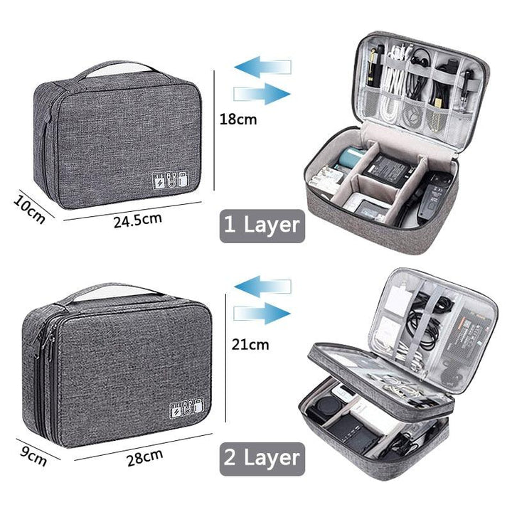 Lisslune | Ultimate Travel Tech Gear Organizer: Waterproof Protection for your Electronics