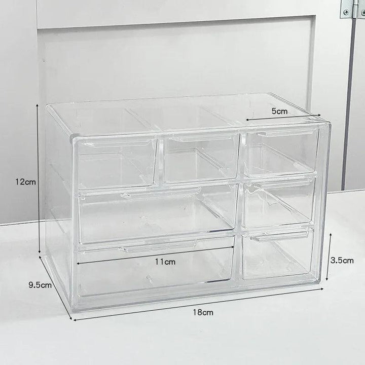 Lisslune | Slim clear acrylic desk organizer for a modern workplace