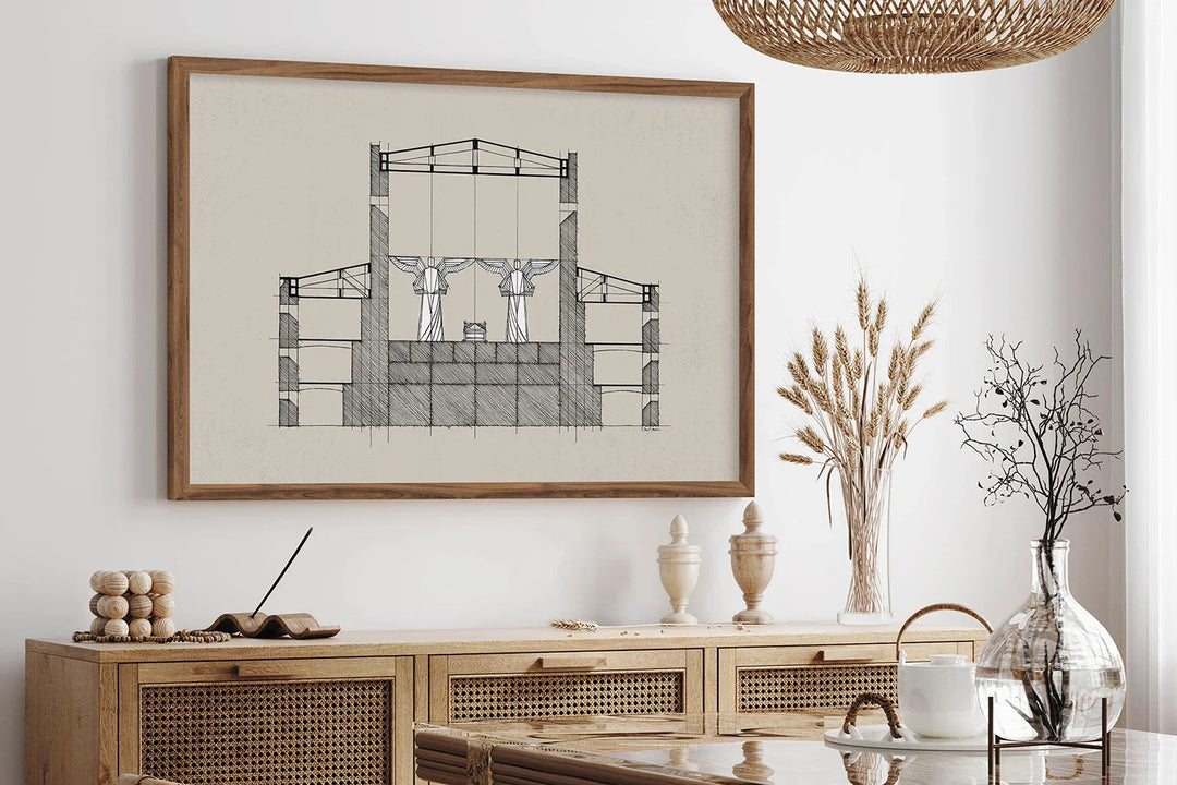 Lisslune | Temple Canvas Poster
