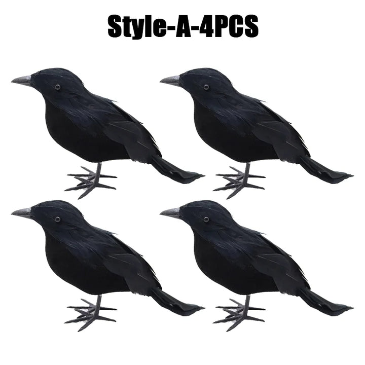 Rynx | Halloween Decoration Simulation Black Crow Raven Bird Repellent Pest Control Pigeon Repellent Garden Decoration Outdoor