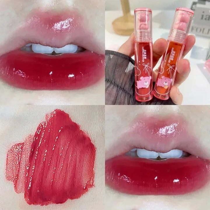 Rynx | Moisturizing Mirror Lip Gloss Long-lasting Crystal Shiny Water-light Lip Lacquer Nude Red Liquid Lipstick Women Lip Makeup Cosmetics