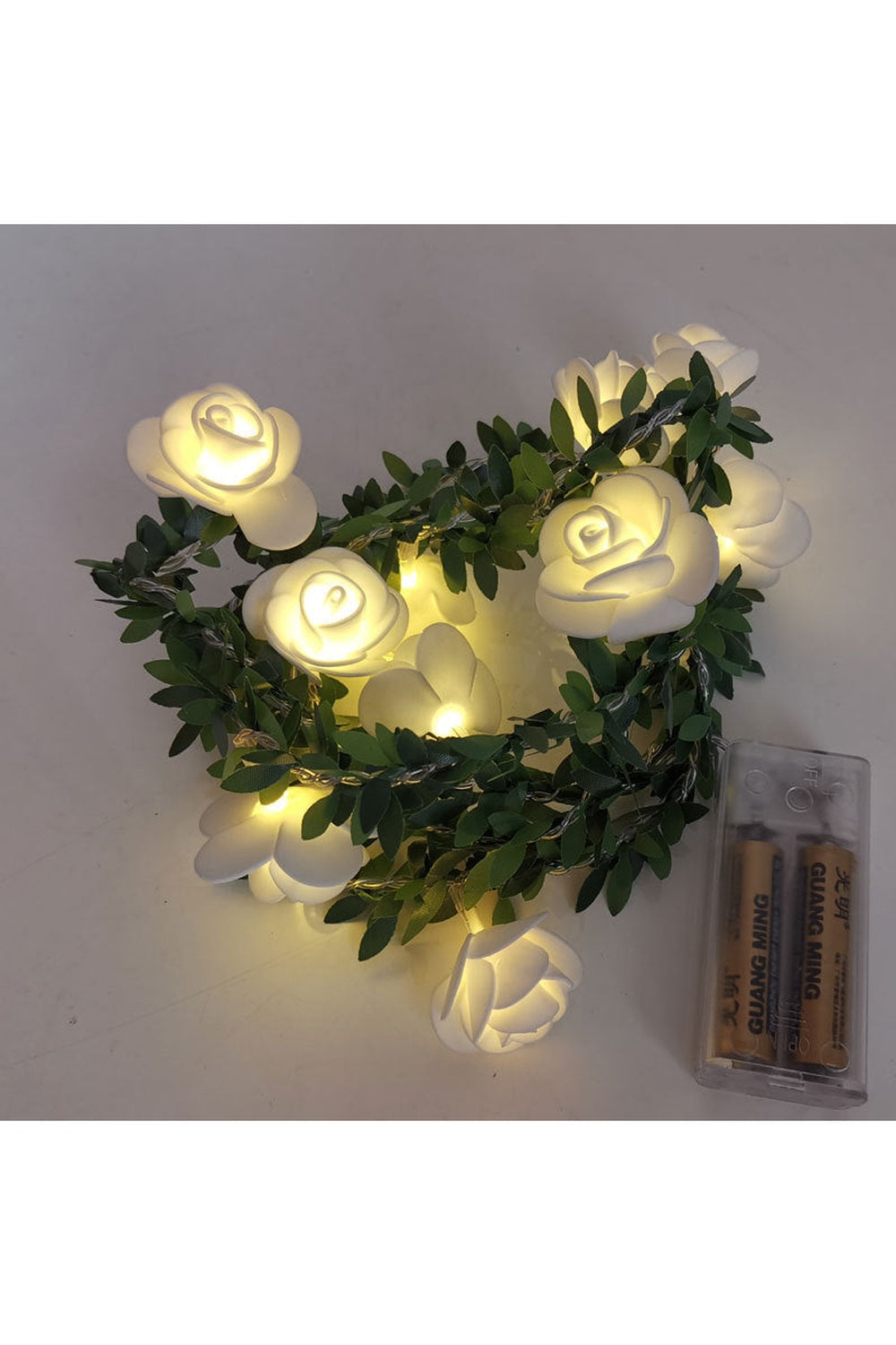 Lisslune | white rose light garland