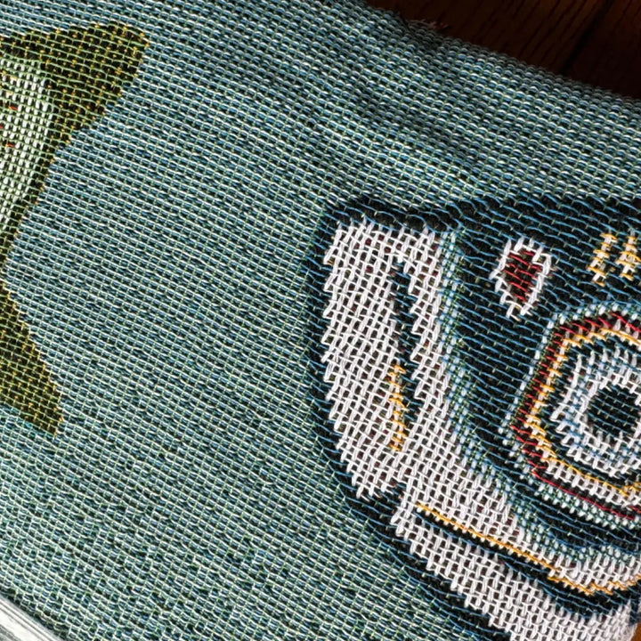 Rynx | Textile City Ins Modern Simple Koi Fish Pattern Sofa Towel Home Decor Throw Blanket Comfortable Soft Carpet Dustproof Blanket