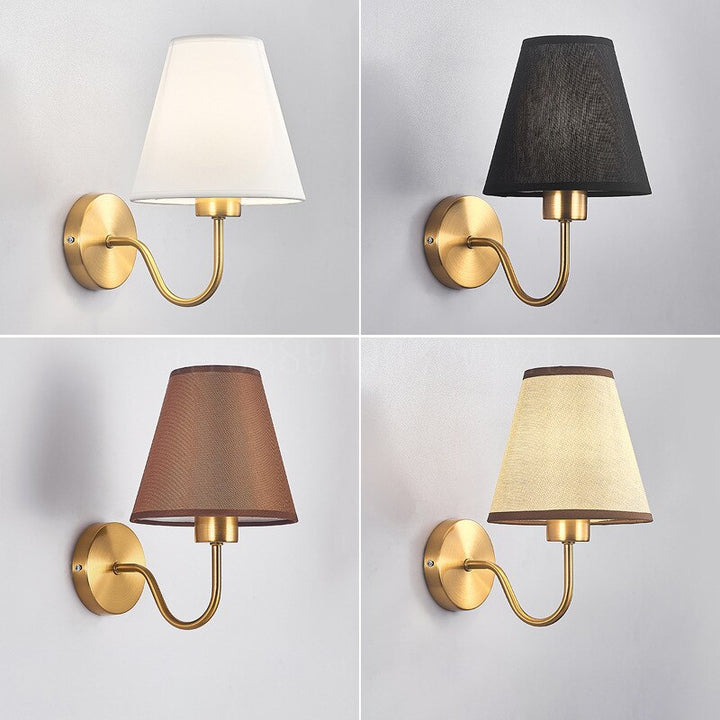 Lisslune | RusticGlow - Wandlamp van Stof in Amerikaanse Stijl