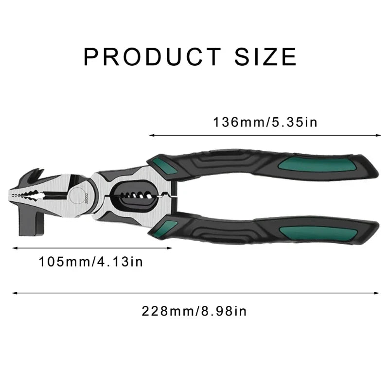 Lisslune | Heavy-Duty Industrial Precision Multifunctional Pliers Hammer