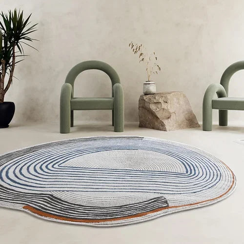 Rynx | Irregular Living Room Rug Easy Care Bedroom Rug Comfortable Soft Large Area Rugs Minimalist Rugs Balcony Tapis Carpet IG