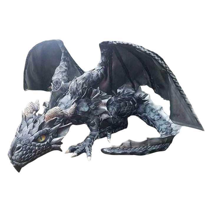 Lisslune | Crouching Dragon Guardian Statue: Gothic Outdoor Decoration