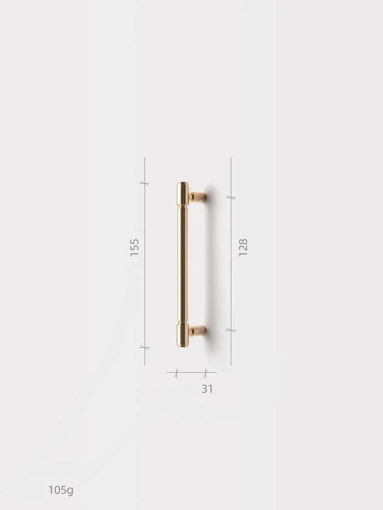 Lisslune | Retro Brass Cabinet Handles - Chic Vintage Pull Handles for Furniture Revitalization