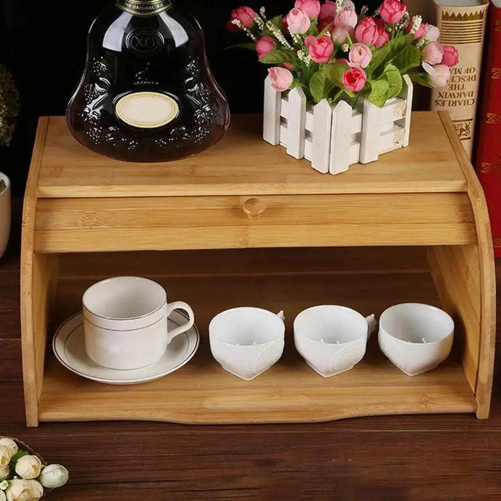Lisslune | Farmhouse Charm Bread Bin: Stylish Kitchen Storage Solution