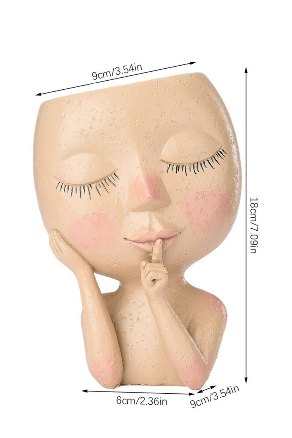 Lisslune | Resin Head Plant Holder