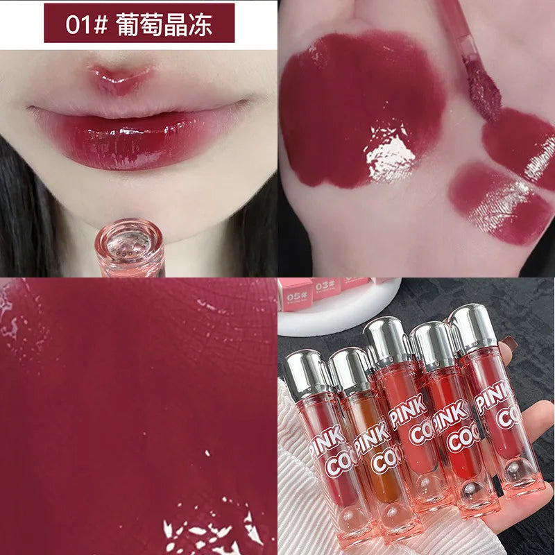 Rynx | Mirror Water Lip Gloss Lip Glass Moisture Liquid Lipstick Clear Shade Makeup Korean Lip Balm Women Cosmetics