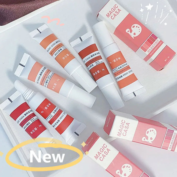 Rynx | 6 Colors Lip Mud Lipstick Velvet Matte Liquid Lipstick Waterproof Nude Lip Gloss Long-lasting Sexy Women Lip Tint Cosmetics