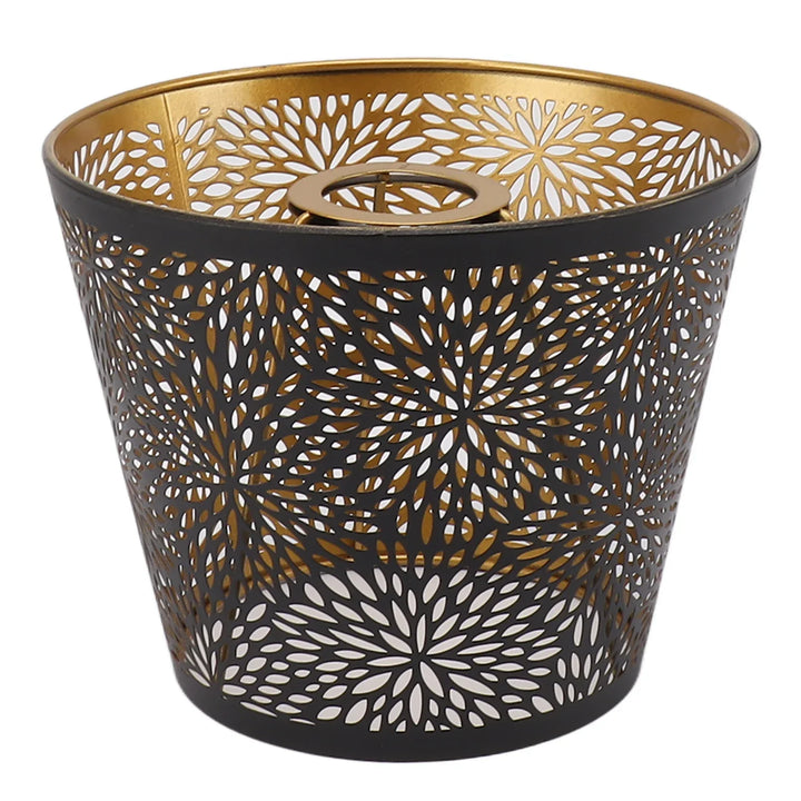 Lisslune | Metal lampshade with gold pattern