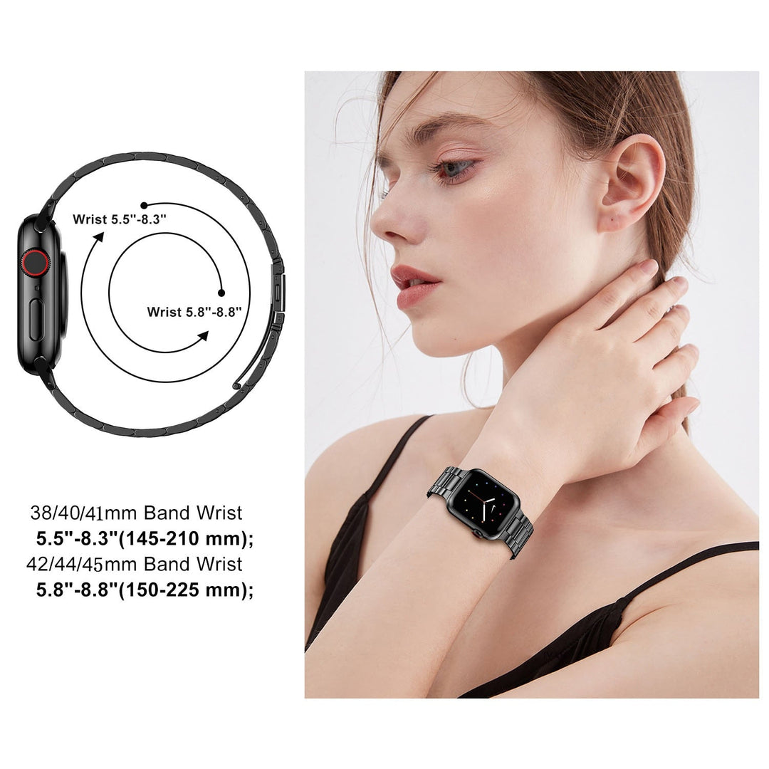 Lisslune | Premium stainless steel bracelet for Apple Watch 5 6 7 8 SE Ultra