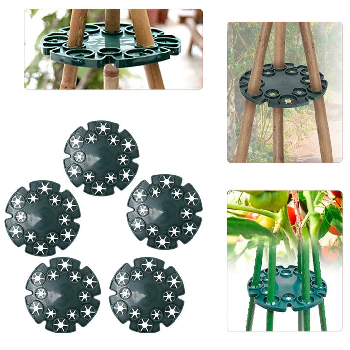 Lisslune | Plant support ring for bamboo poles – Stable climbing aid for tomatoes and climbing plants