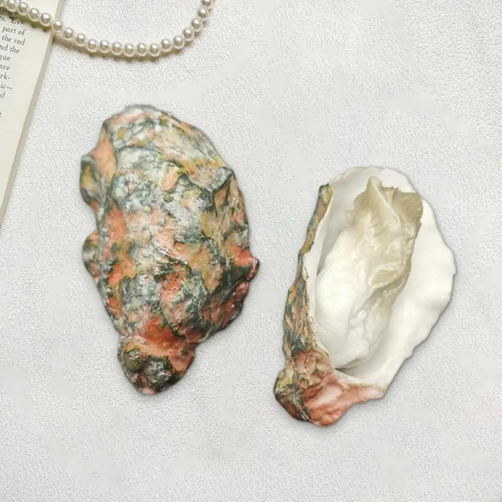 Lisslune | Realistic Flat Shell BBQ Oyster Miniature Model - Perfect for Creative Projects