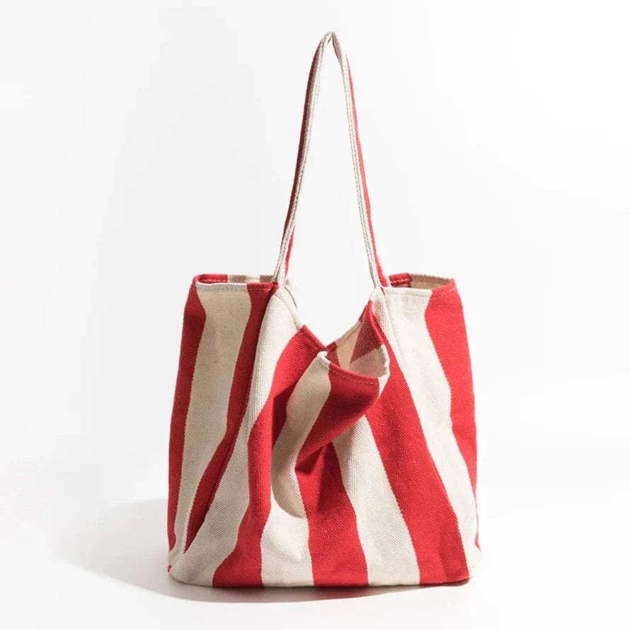 Lisslune | Striped linen tote bag
