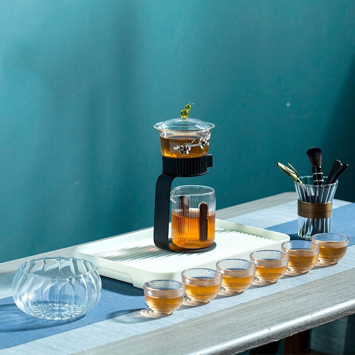 Lisslune | Ancient Mystery Leaf Glass Teapot