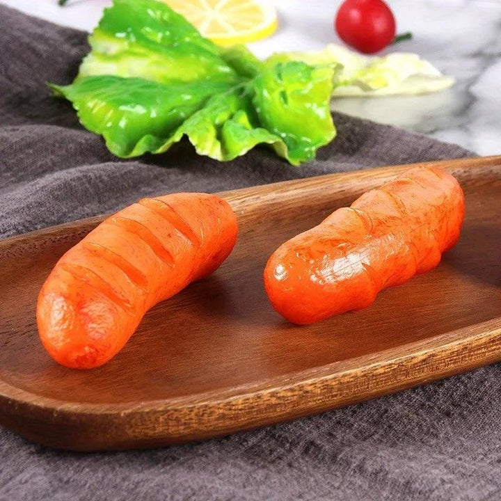 Lisslune | Cheerful Grilled Sausage Keychain - Fun PVC Kitchen Gadget and Unique Charm