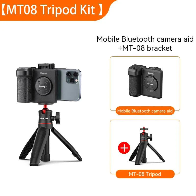 Lisslune | Smartphone Photography Upgrade Kit with Wireless Remote Control & Built-in Makeup Mirror