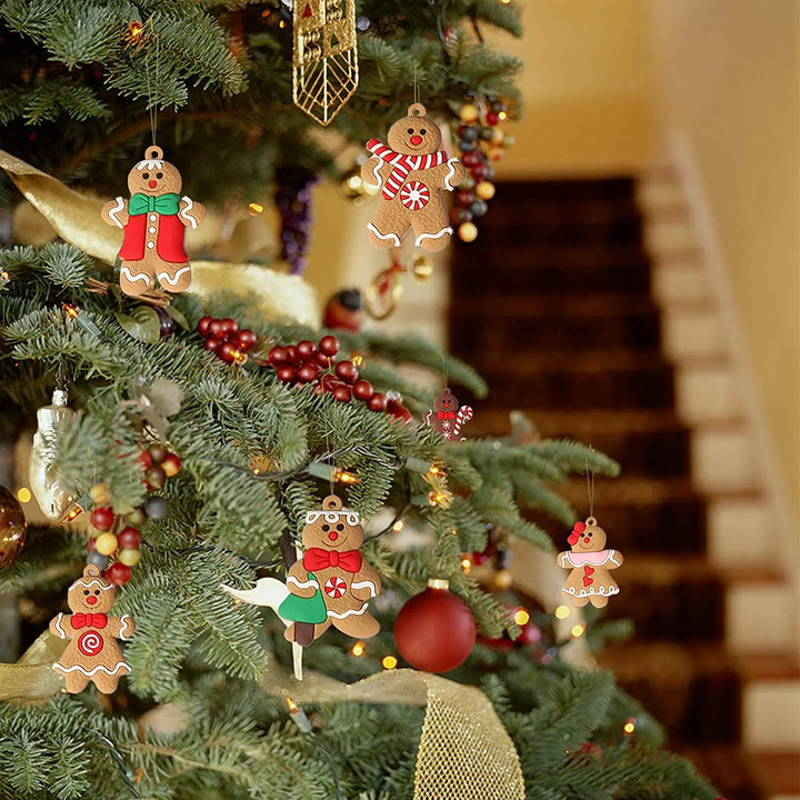Lisslune | 12-piece set with gingerbread man ornaments