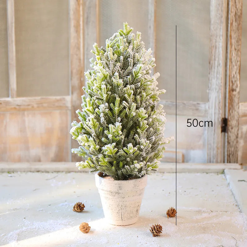 Rynx | Mini PE Christmas tree decoration Pine Topping Table Christmas tree Christmas home Party Wedding decoration New Year's gift