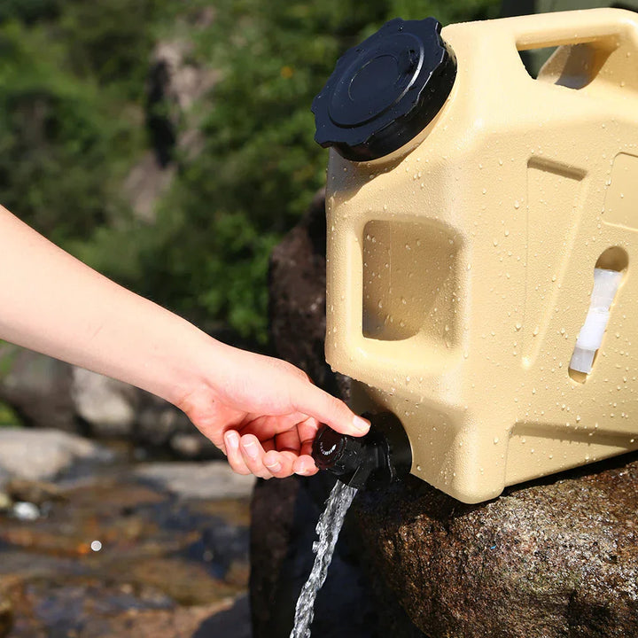 Lisslune | Portable 12L water container with tap – Sturdy canister for outdoor and camping